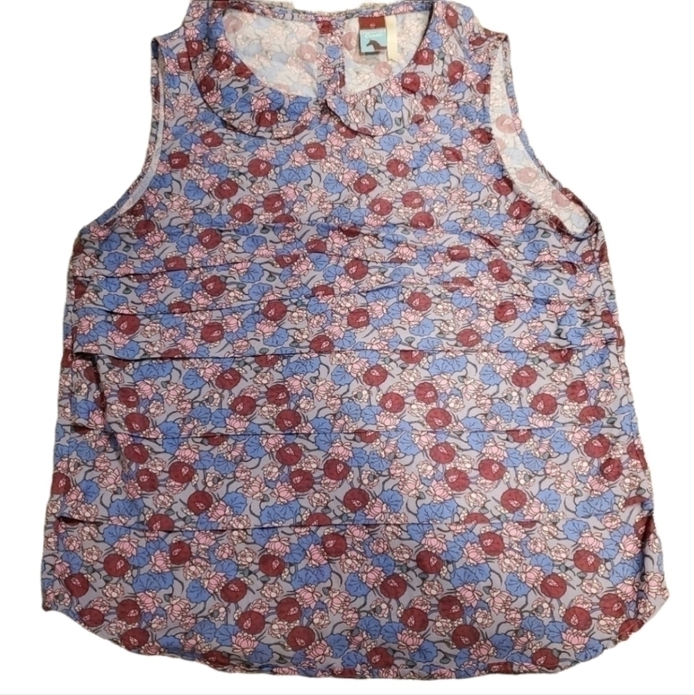 MATILDA jane ruffled collar sleeveless shirt